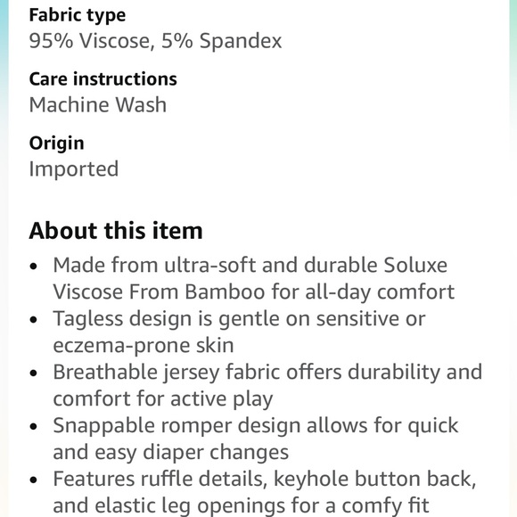 Little Sleepies girl’s Ready to Rodeo romper - Picture 7 of 8